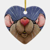 Cute Heart Rat Ornament (Voorkant)