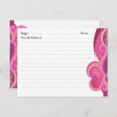 Cute Heart Recipe-kaarten Briefkaart (Voorkant / Achterkant)