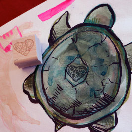 Cute Heart Rubberstempel