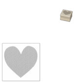 Cute Heart Rubberstempel (Gestempeld)