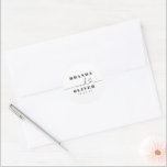 Cute Heart Script Couple's Names Wedding Ronde Sticker<br><div class="desc">Cute love hartscript bruiloft stickers</div>