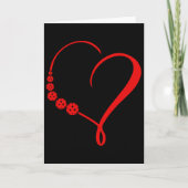 Cute Heart Shape Picklebyll Speler Cadeau Valentij Kaart (Voorkant)