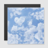 Cute Heart Shaped Cloud in Blue Sky Cheful Happy (Voorkant / Achterkant)