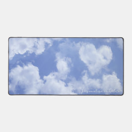 Cute Heart Shaped Cloud in Blue Sky Cheful Happy Bureaumat