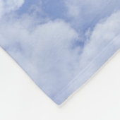 Cute Heart Shaped Cloud in Blue Sky Cheful Happy Fleece Deken (Hoek)
