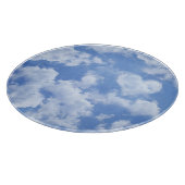 Cute Heart Shaped Cloud in Blue Sky Cheful Happy Snijplank (Hoek)