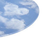 Cute Heart Shaped Cloud in Blue Sky Cheful Happy Snijplank (Hoek)