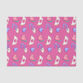Cute Heart Sign Kiss Me Pattern Valentijnsdag Tissuepapier