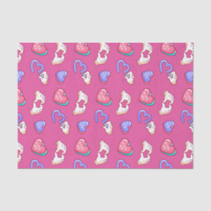 Cute Heart Sign Kiss Me Pattern Valentijnsdag Tissuepapier