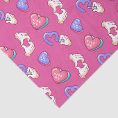 Cute Heart Sign Kiss Me Pattern Valentijnsdag Tissuepapier (Detail)