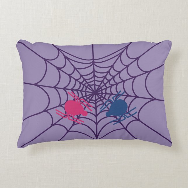 Cute Heart Spider Web Accent Throw Pillow  Kussen (Voorkant)