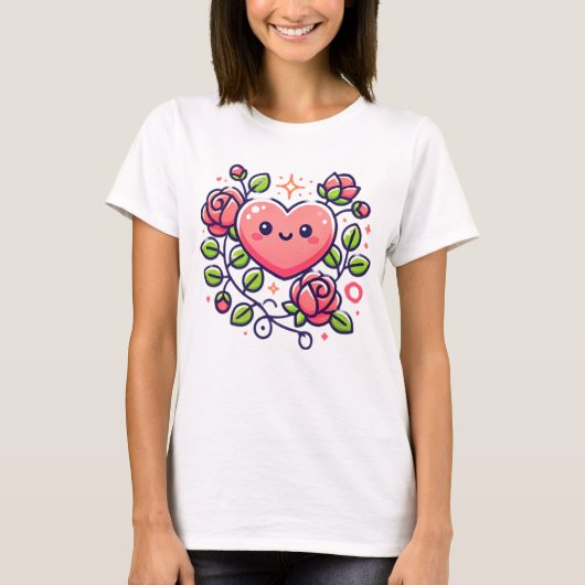 Cute Heart T-shirt (Voorkant)