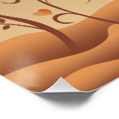 Cute Heart Tree Love Perfect Poster (Hoek)