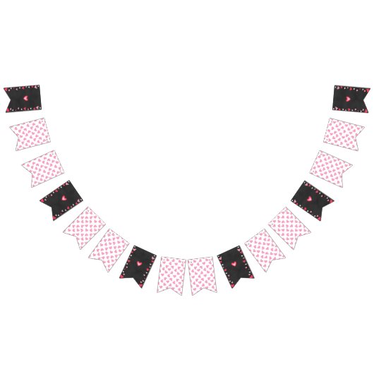 Cute Heart Valentijnsdag Party Vlaggetjes (Alle)