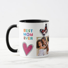 Cute Heart Vlinder Beste Moeder Ooit Foto Mok