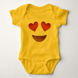 Cute Heart voor Eyes emoji Romper