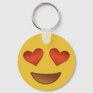 Cute Heart voor Eyes emoji Sleutelhanger