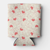 Cute Hearts Background Blikjeskoeler (Voorkant)