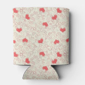 Cute Hearts Background Blikjeskoeler (Achterkant)