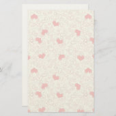 Cute Hearts Background Briefpapier (Voorkant / Achterkant)