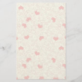 Cute Hearts Background Briefpapier (Voorkant)
