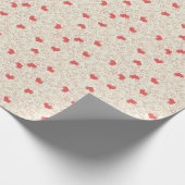 Cute Hearts Background Cadeaupapier (Hoek)