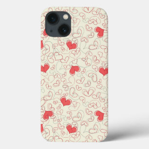 Cute Hearts Background Case-Mate iPhone Case