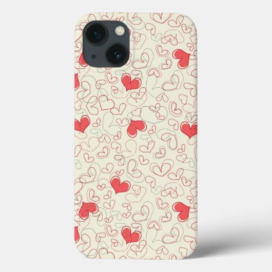 Cute Hearts Background Case-Mate iPhone Case (Achterkant)