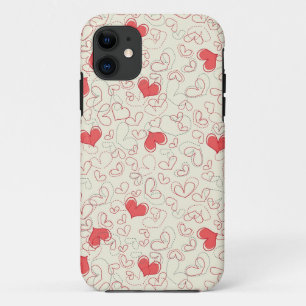 Cute Hearts Background Case-Mate iPhone Case