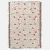 Cute Hearts Background Deken (Voorkant Verticaal)