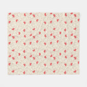 Cute Hearts Background Fleece Deken (Voorkant (Horizontaal))
