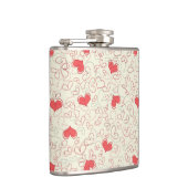 Cute Hearts Background Heupfles (Rechts)