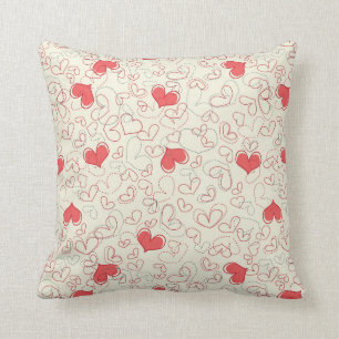 Cute Hearts Background Kussen