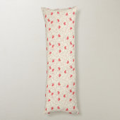 Cute Hearts Background Lichaamskussen (Achterkant (Verticaal))