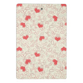 Cute Hearts Background Mini Klembord (Achterkant)