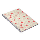 Cute Hearts Background Notitieboek (Rechterzijde)