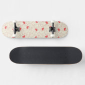 Cute Hearts Background Persoonlijk Skateboard (Horizontaal)