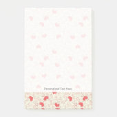 Cute Hearts Background Post-it® Notes (Voorkant)