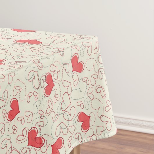 Cute Hearts Background Tafelkleed (Voorbeeld)