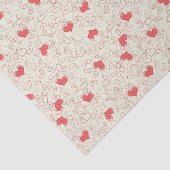 Cute Hearts Background Tissuepapier (Detail)