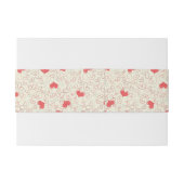 Cute Hearts Background Uitnodigingen Wikkel (Achterkant Voorbeeld)