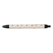 Cute Hearts Background Zwarte Inkt Pen (Voorkant)