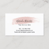 Cute Hearts Beauty Salon Spa Holiday Red Loyalty (Achterkant)