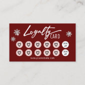Cute Hearts Beauty Salon Spa Holiday Red Loyalty (Voorkant)