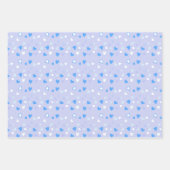 Cute Hearts Blue Inpakpapier Vel (Voorkant)