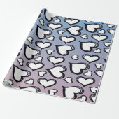 Cute Hearts Cadeaupapier (Uitgerold)
