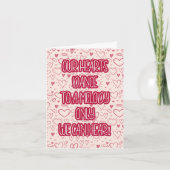 Cute Hearts Couple Liefde Valentijnsdag Feestdagen Kaart (Voorkant)