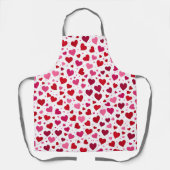 Cute Hearts Dames Schort - Rood Roze Grafische Cad (Voorkant)