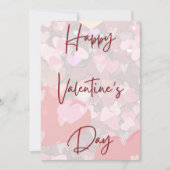 Cute Hearts Eenvoudige Valentijnsdag Kaart (Voorkant)