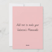 Cute Hearts Eenvoudige Valentijnsdag Kaart (Achterkant)